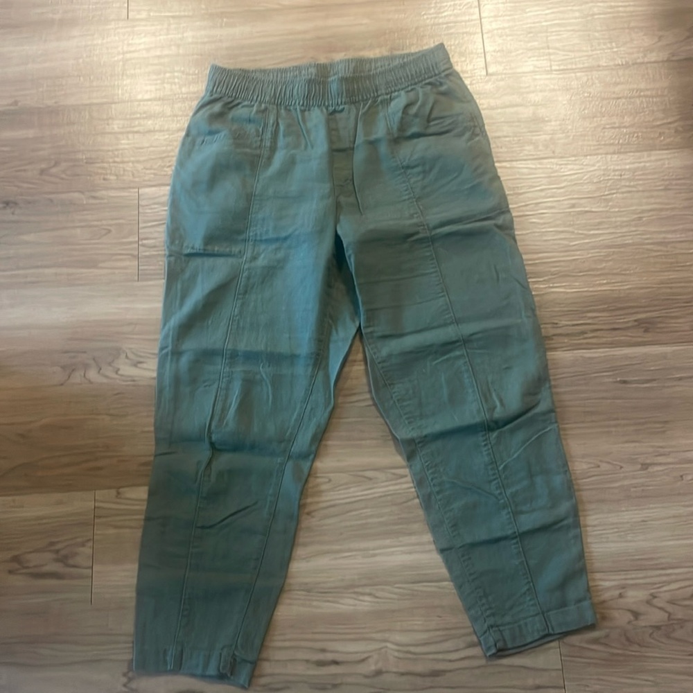 Old Navy Linen Pants (olive green)